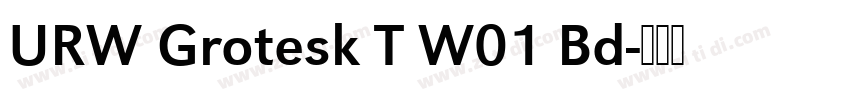 URW Grotesk T W01 Bd字体转换